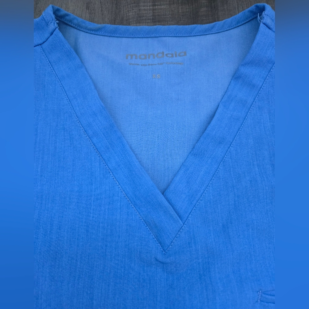 CLEAN Mandala Scrub Set - "Heather Blue" - Picture 4 of 9